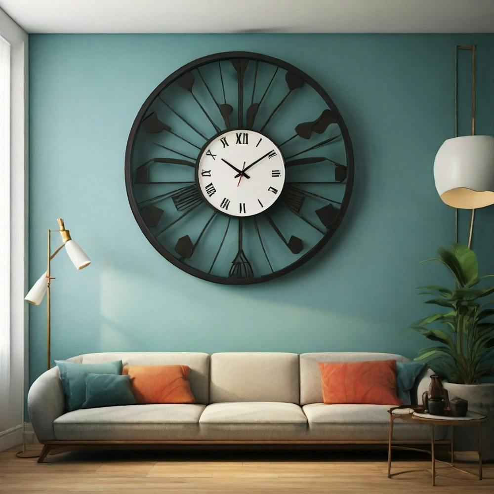 Clock In A Living Room