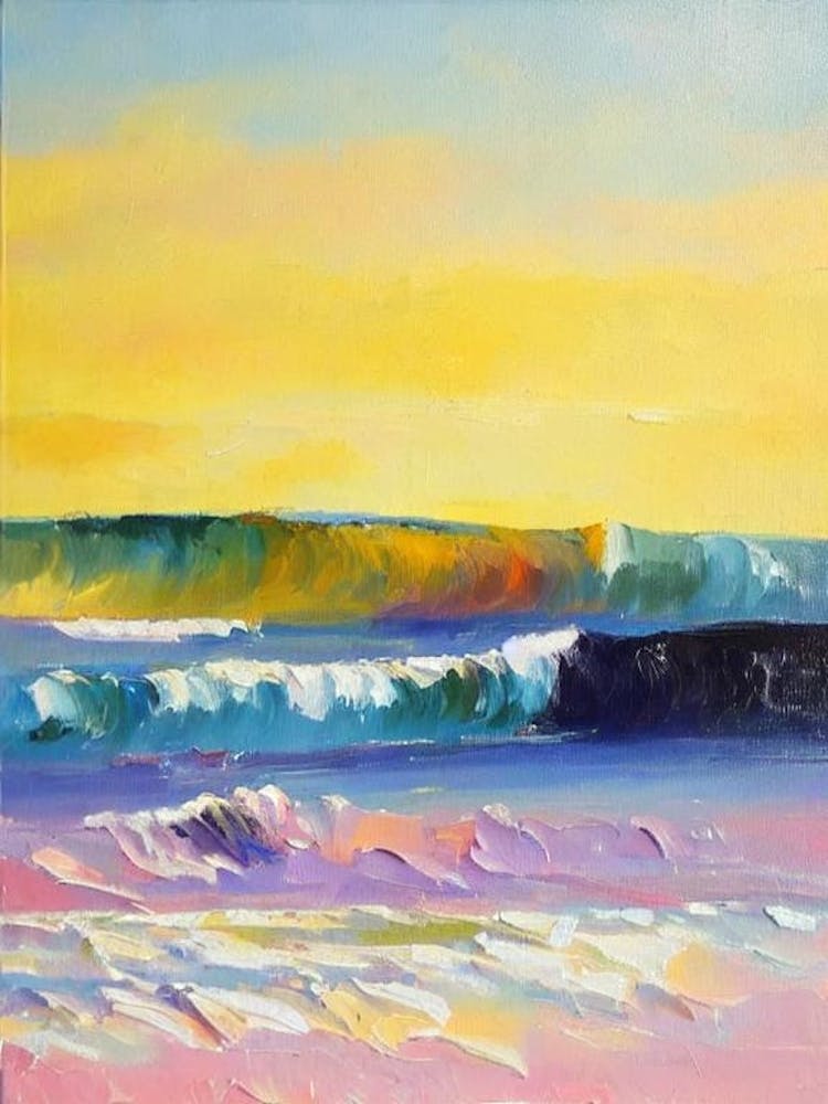 Mona Vale Beach, Australia Helles Abstrakt