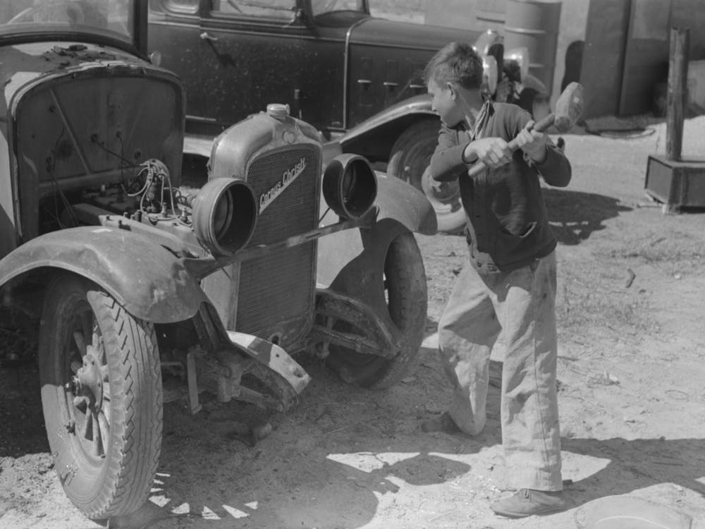 Fils de Démolisseur Automobile Migrant, Corpus Christi, Texas Par Russell Lee