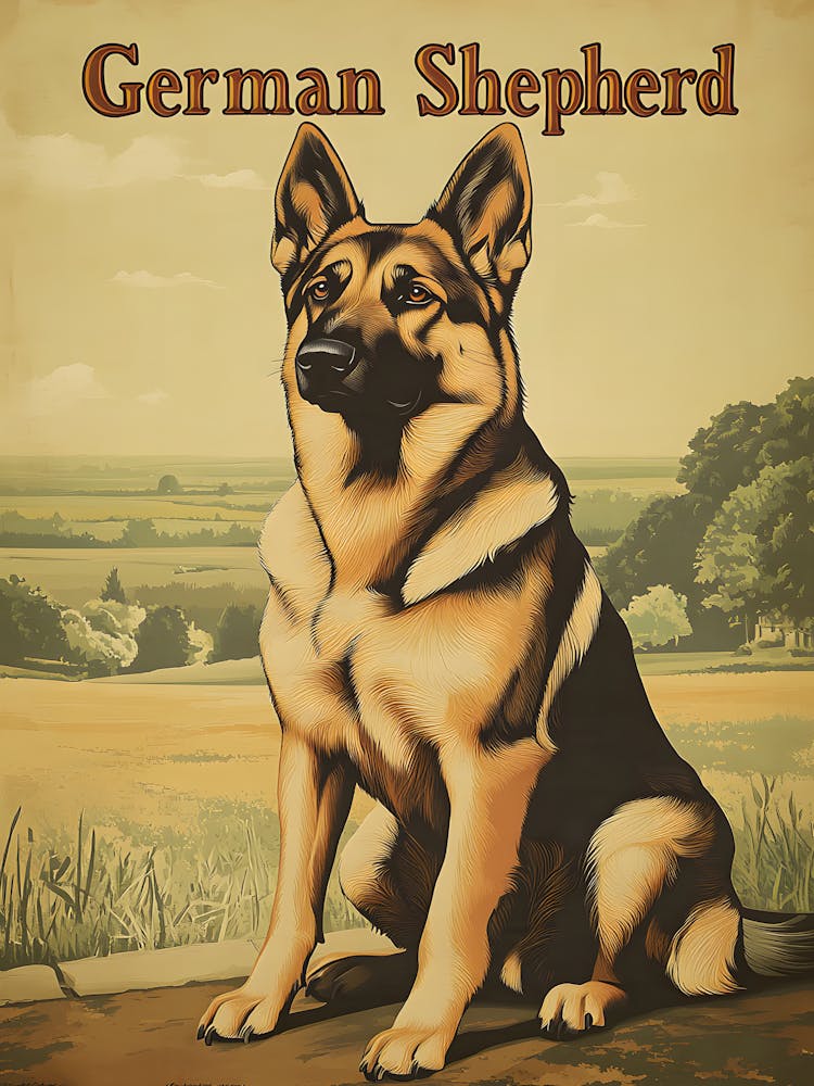German Shepherd Vintage