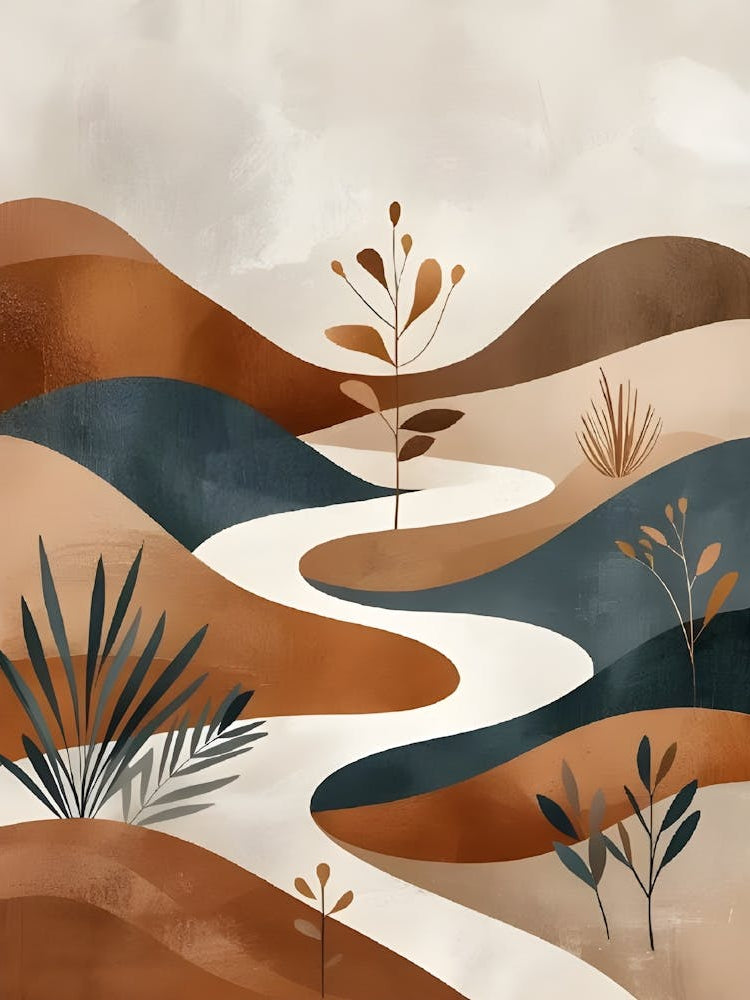 Desert Landscape Canvas Print 3