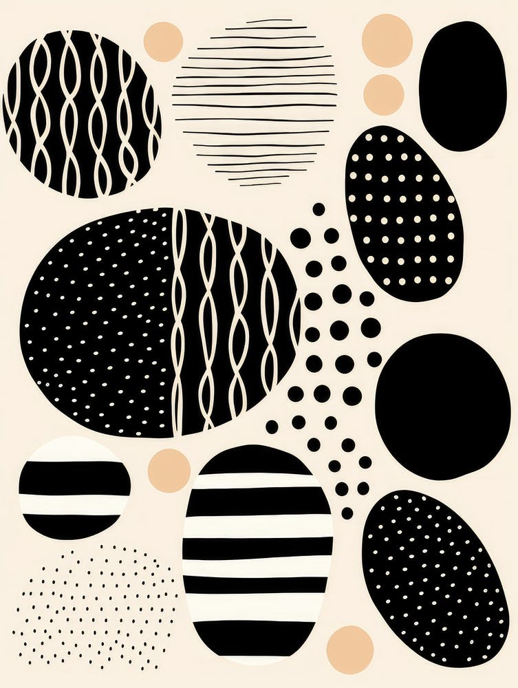 Abstract Black And White Pattern