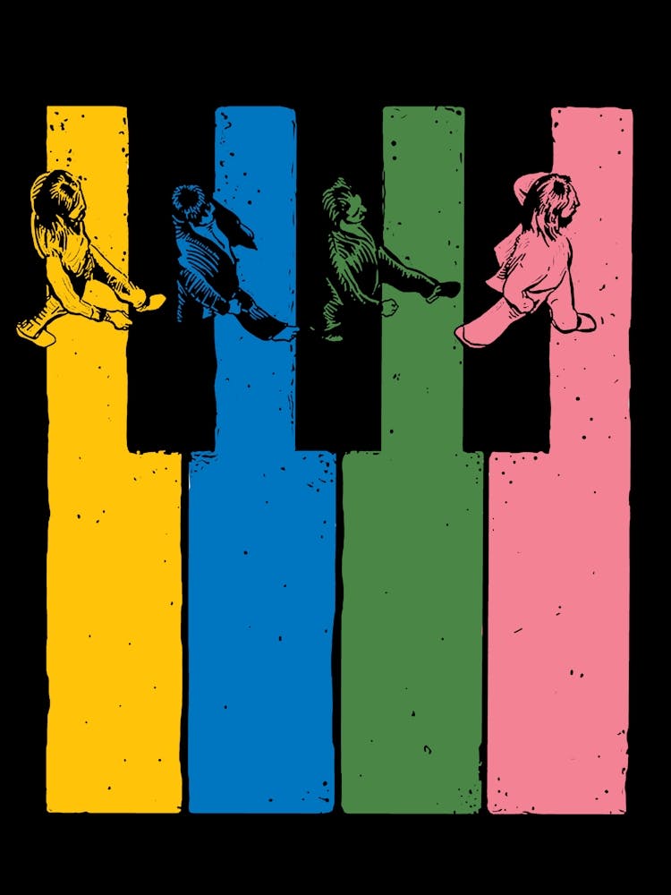 Klaviertasten the beatles Bandmusik 1