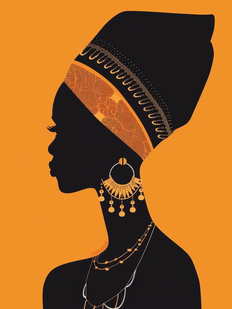 Silhouette Of African Woman 31
