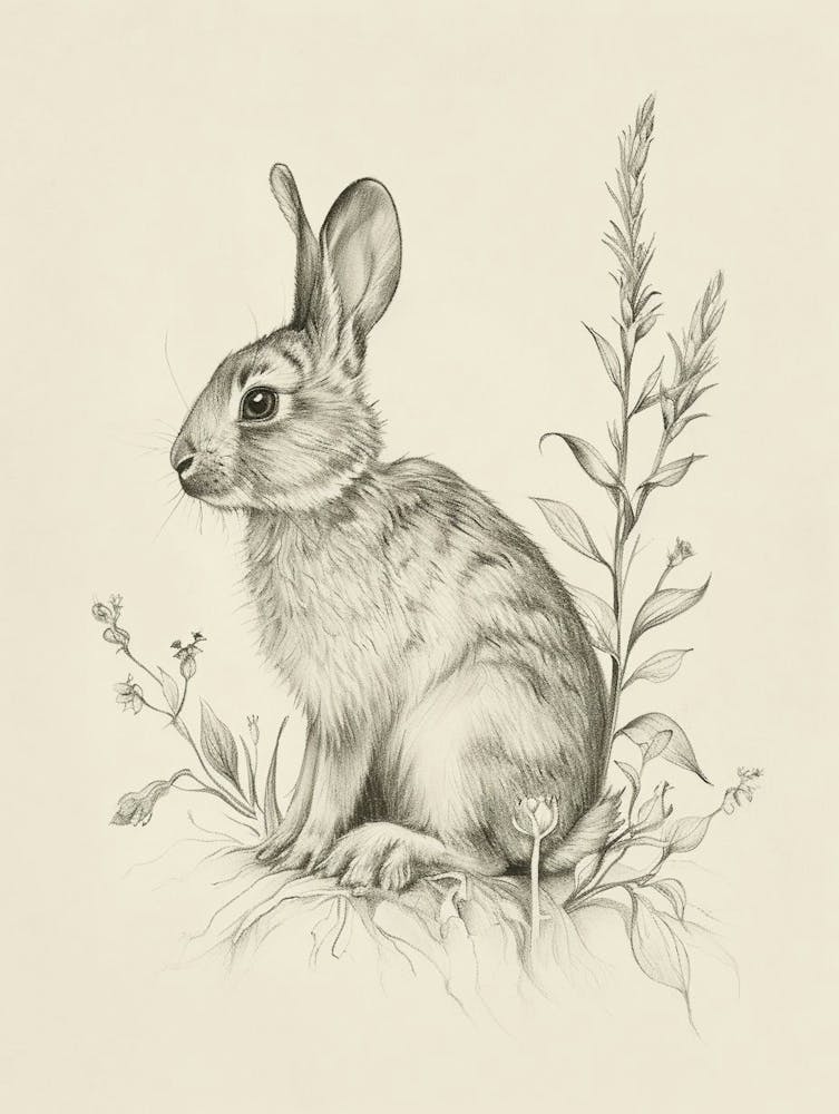 Cinnamon Rabbit Drawing 1