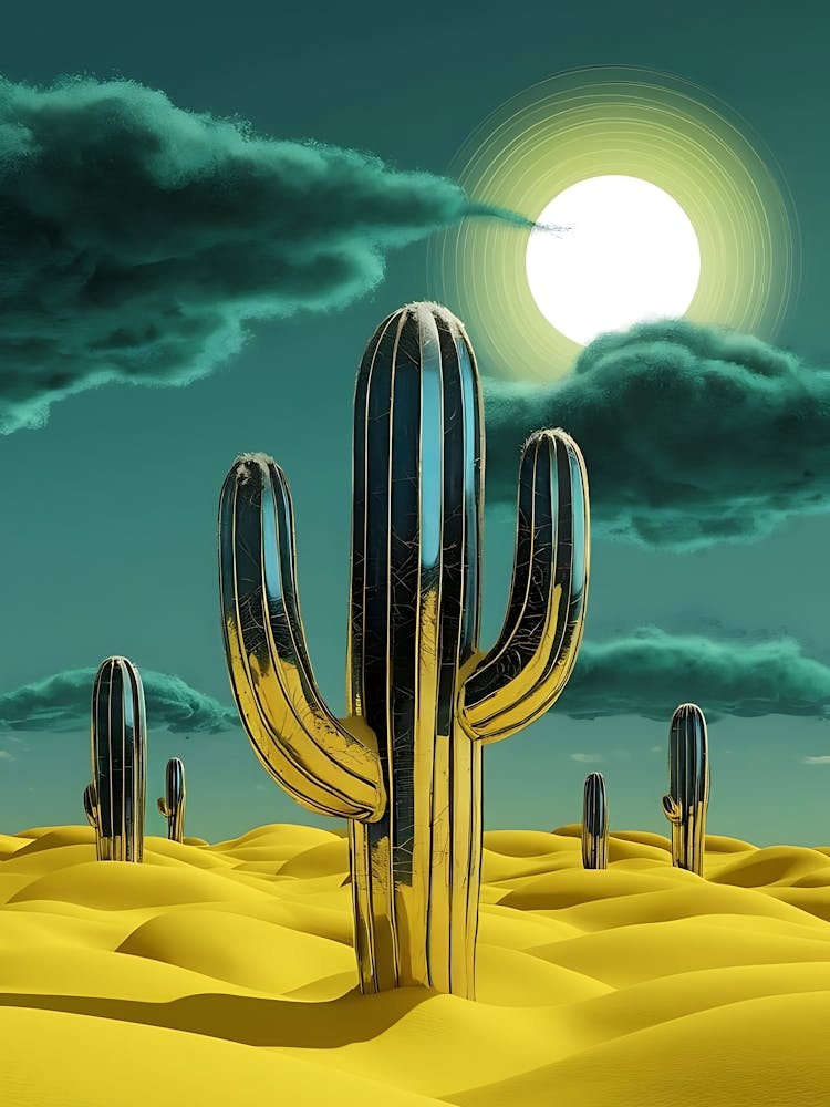 Cactus In The Desert 1
