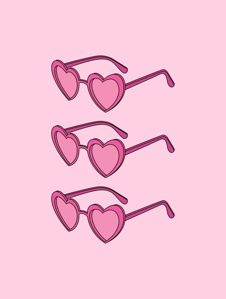 Pink Heart Sunglasses 1