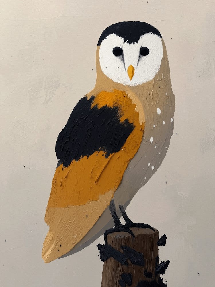 Barn Owl Painting