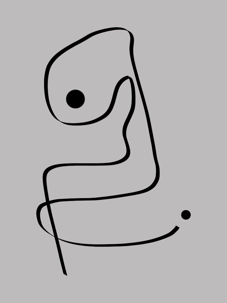 Abstract Line Painting Art #4