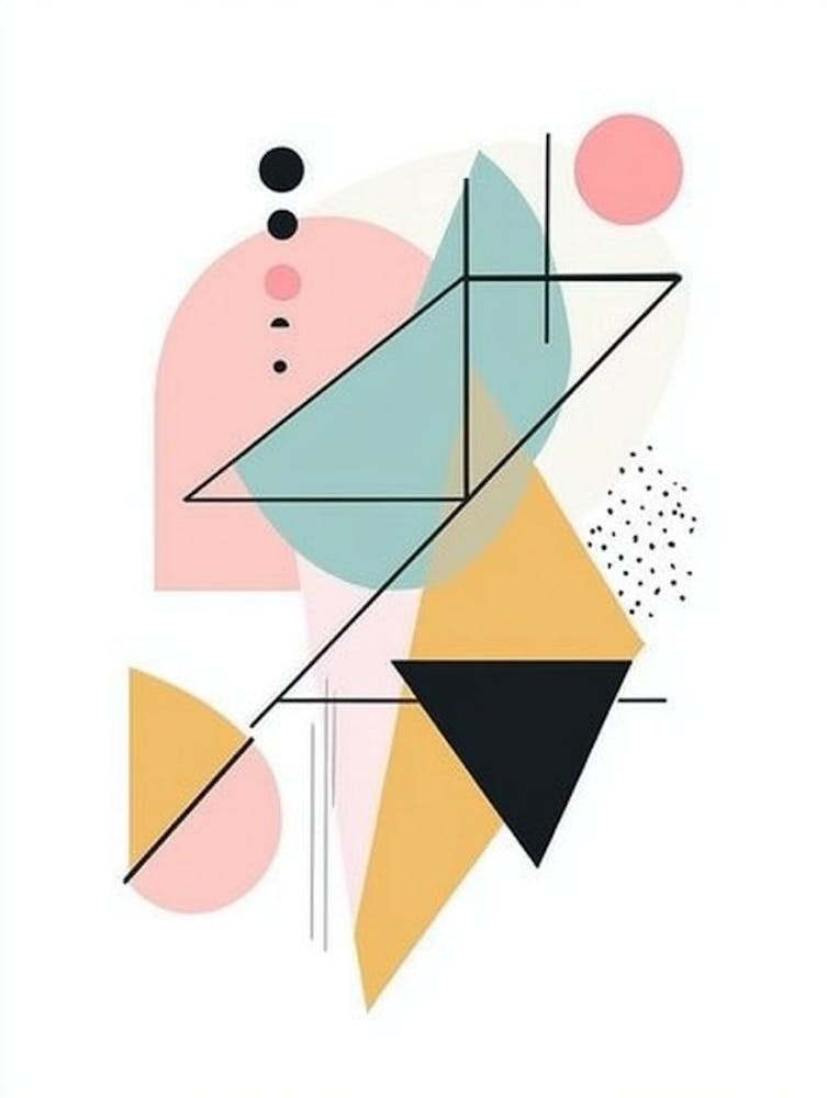Abstrakt Geometrischer Druck 12