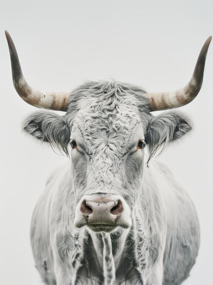 White Cow Canvas Print
