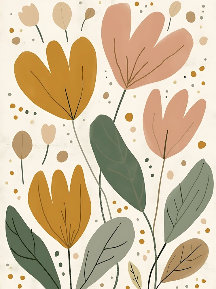 Muted Floral Tranquility