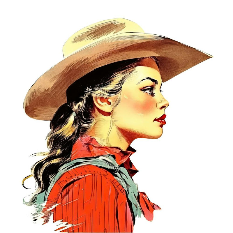 Cowgirl Portrait Face 7