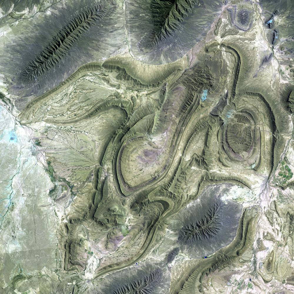 Satellite Image Of A Mountain