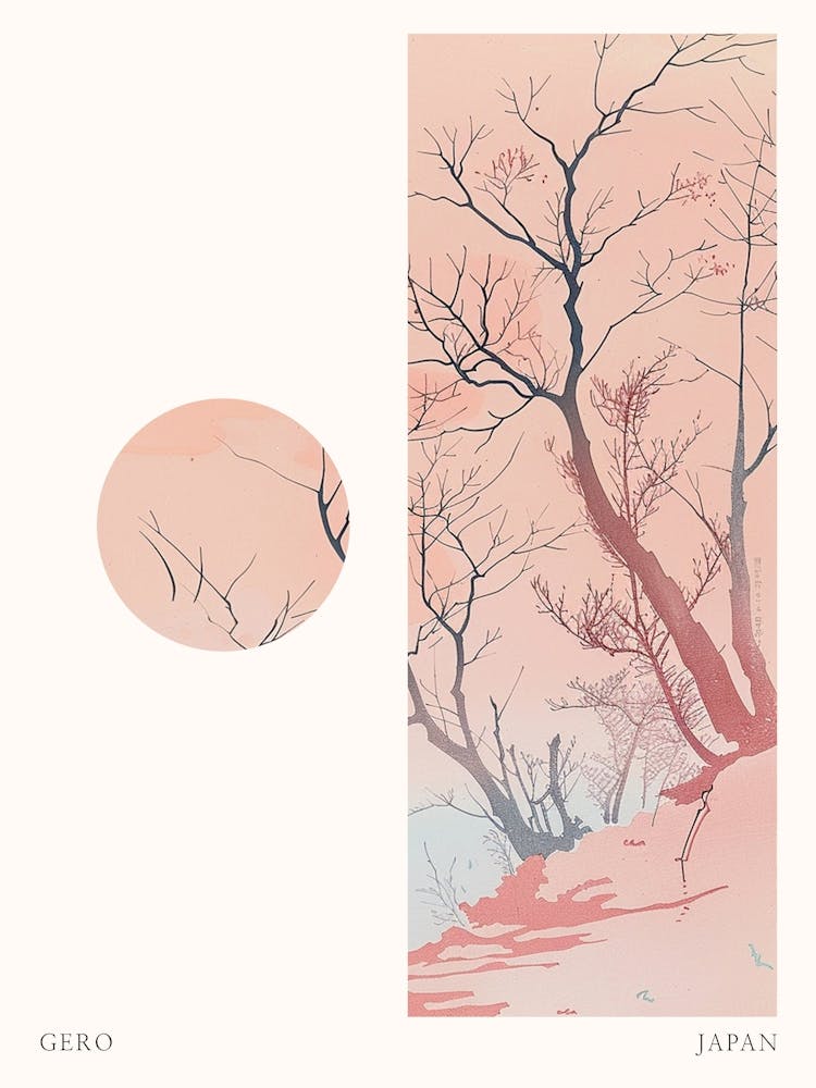 Gero Japan 2 Cut Out Travel Poster