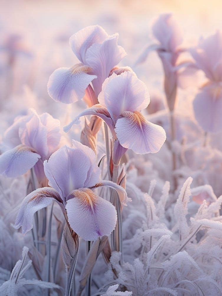 Frosty Botanical Iris 3