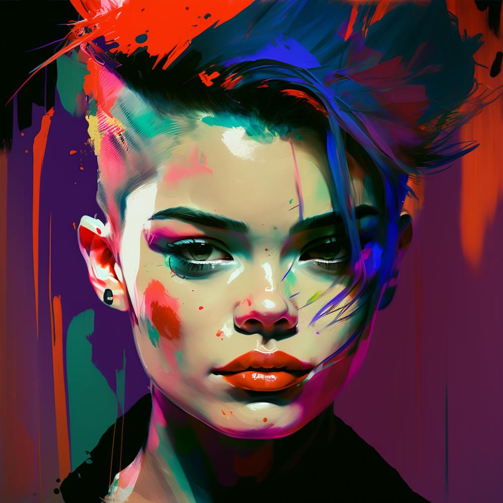 Punk Fine Art Style Portrait