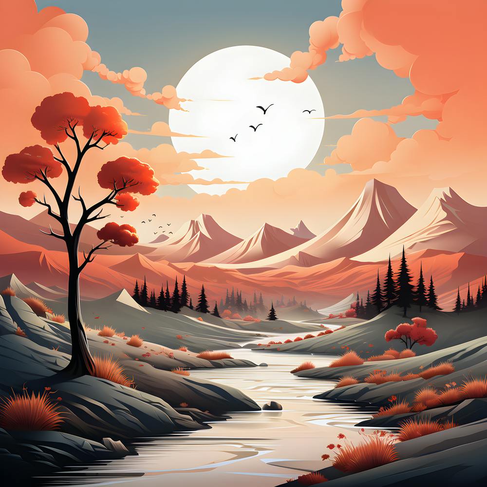 Majestätische Gipfel: Berglandschaft