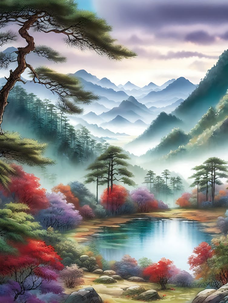 Aquarelle Vibrant Country 16