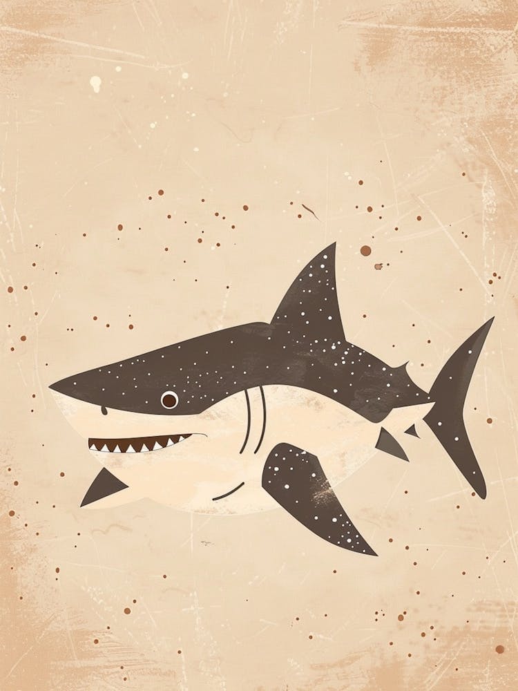 Cute Muted Pastels Shark 4
