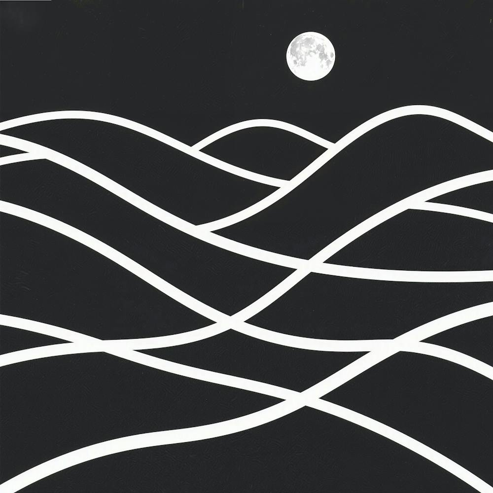 Mond und Wellen 1