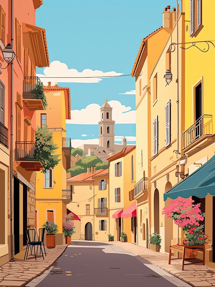 Nice, France, Graphic Illustration 2
