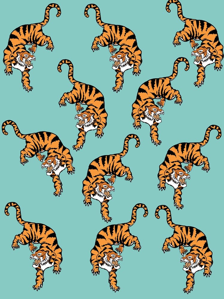 Vintage Tiger Pattern