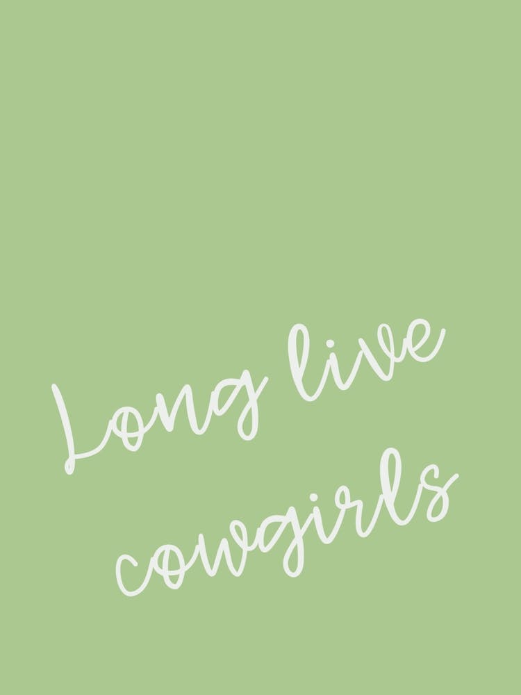 Sage Green Long Live Cowgirls