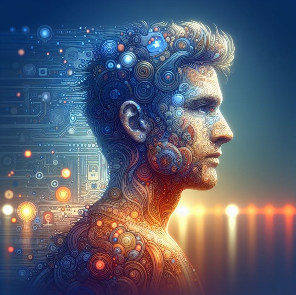 Masculine Digital Profile Photo