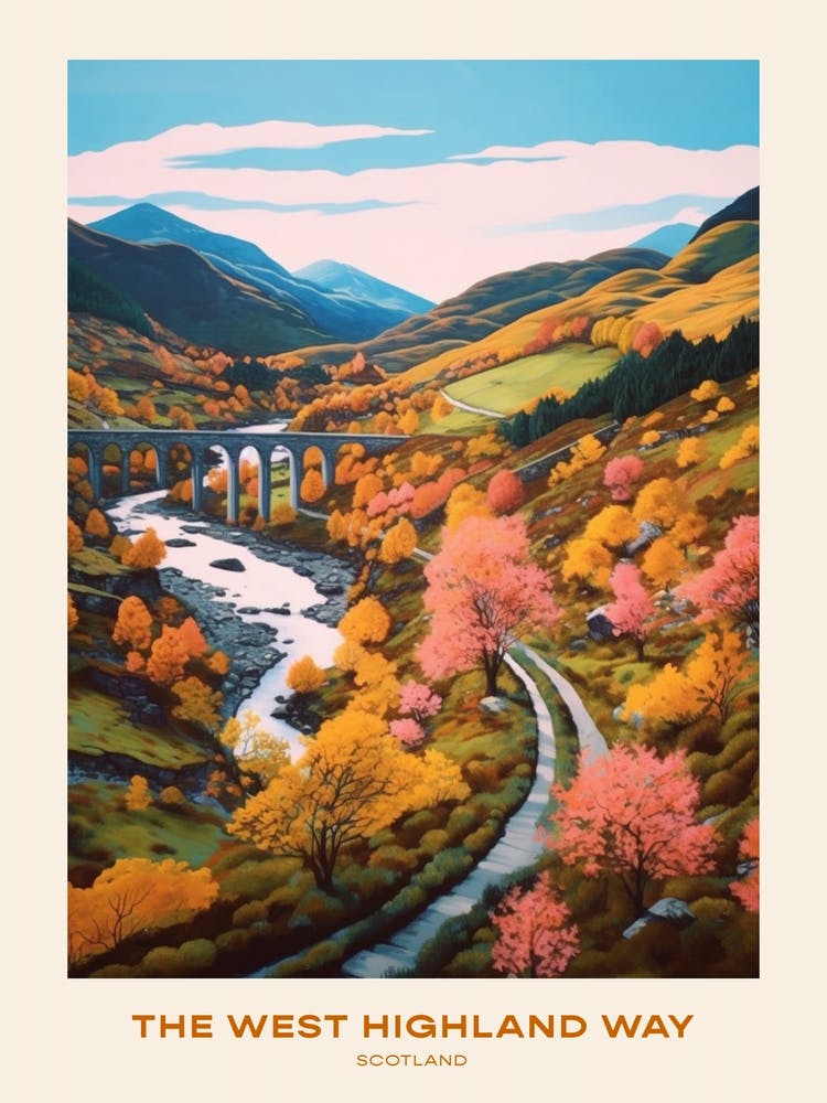 The West Highland Way Scotland 2 Hike Poster