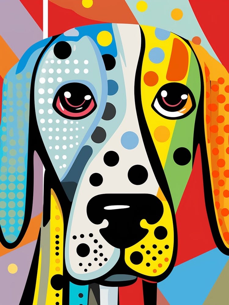 Pop Art Dotty Dog 3