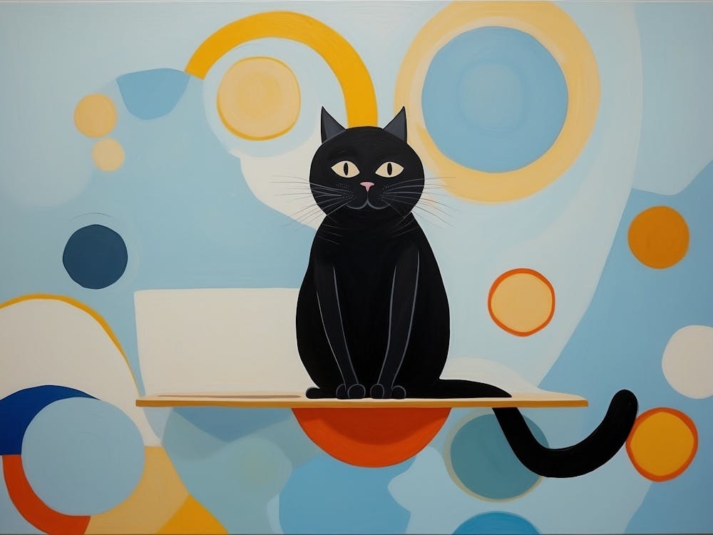 Cat On A Shelf 1