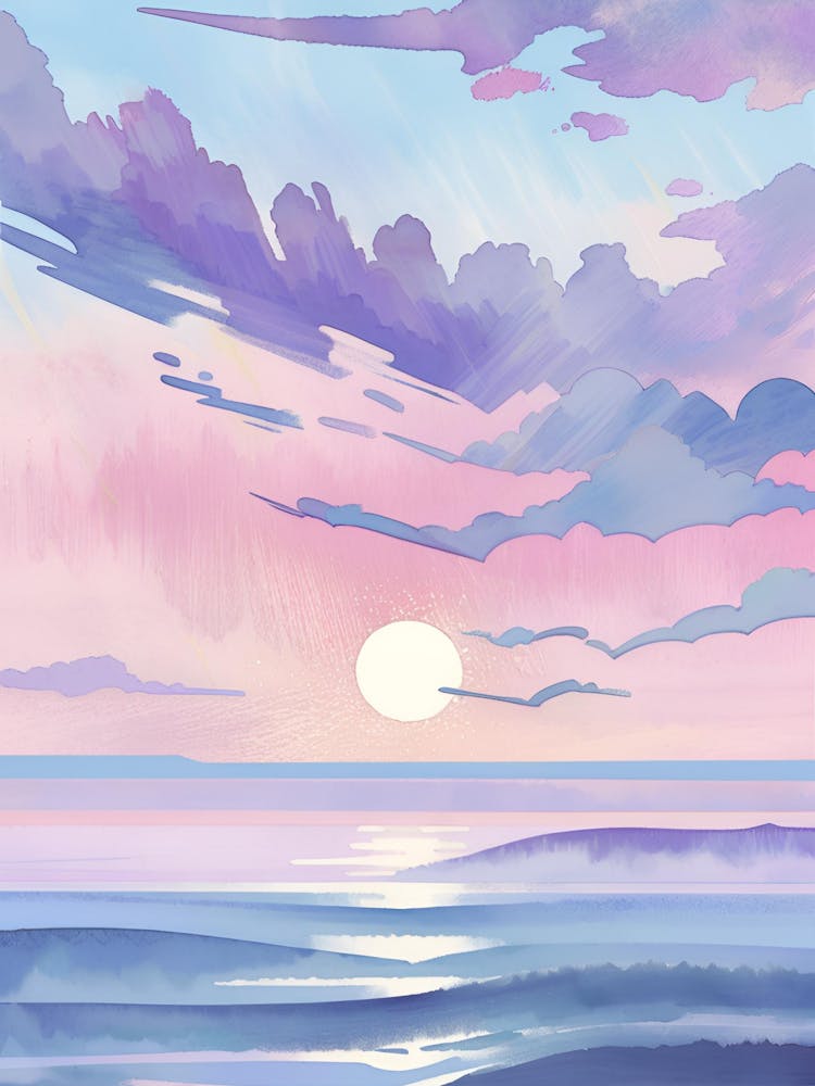 Watercolor Sunset