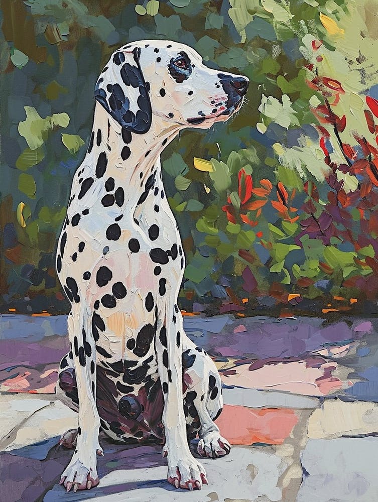 Dalmatian Acrylic Painting 1