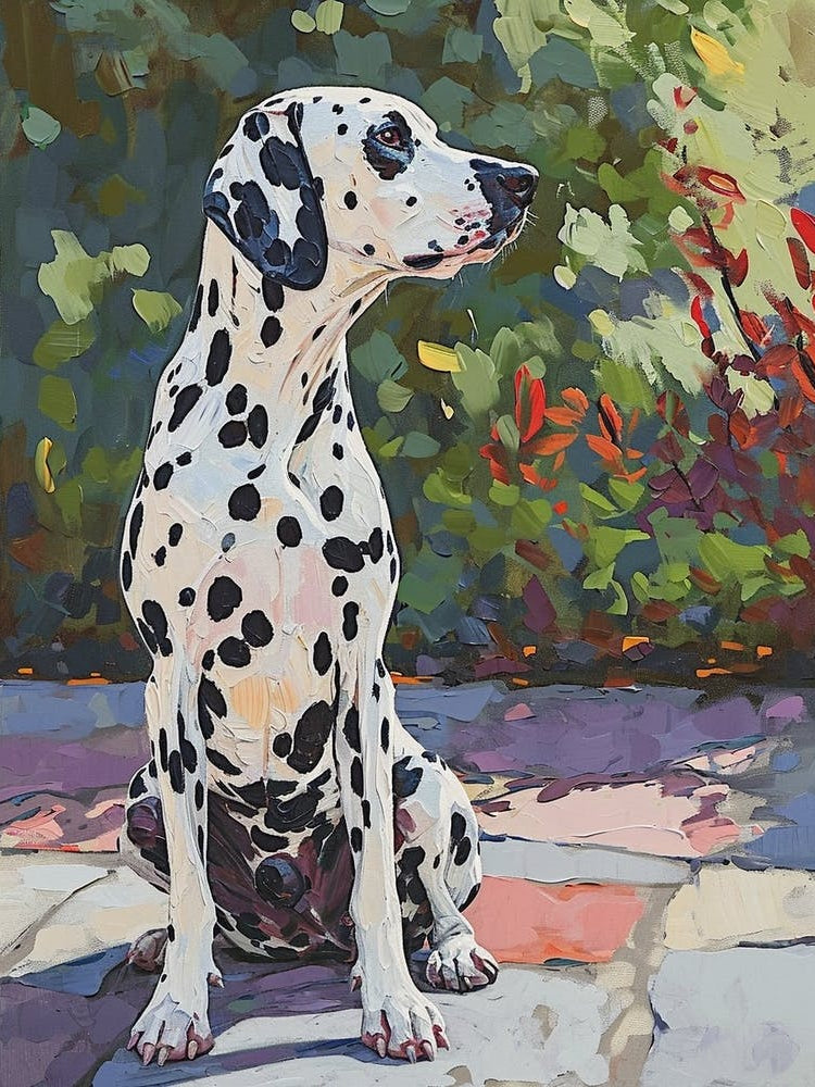 Dalmatian Acrylic Painting 1