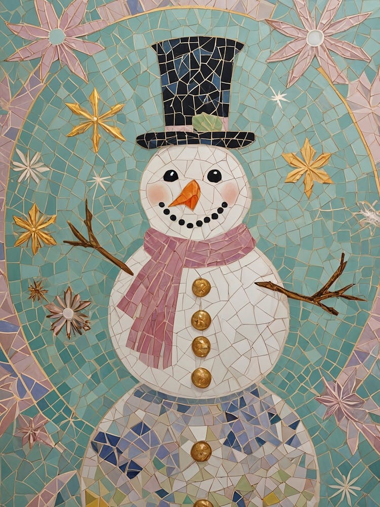 Schneemann Mosaik Nr. 2