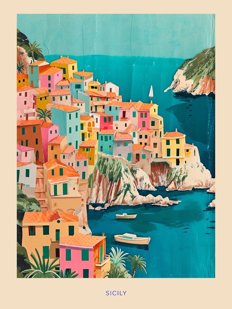 Affiche Kitsch Sicile 1