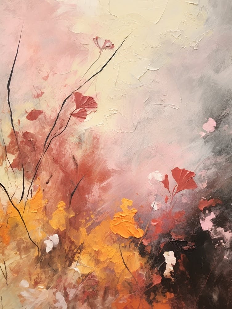 Fall Flower Painting Cosmos 1