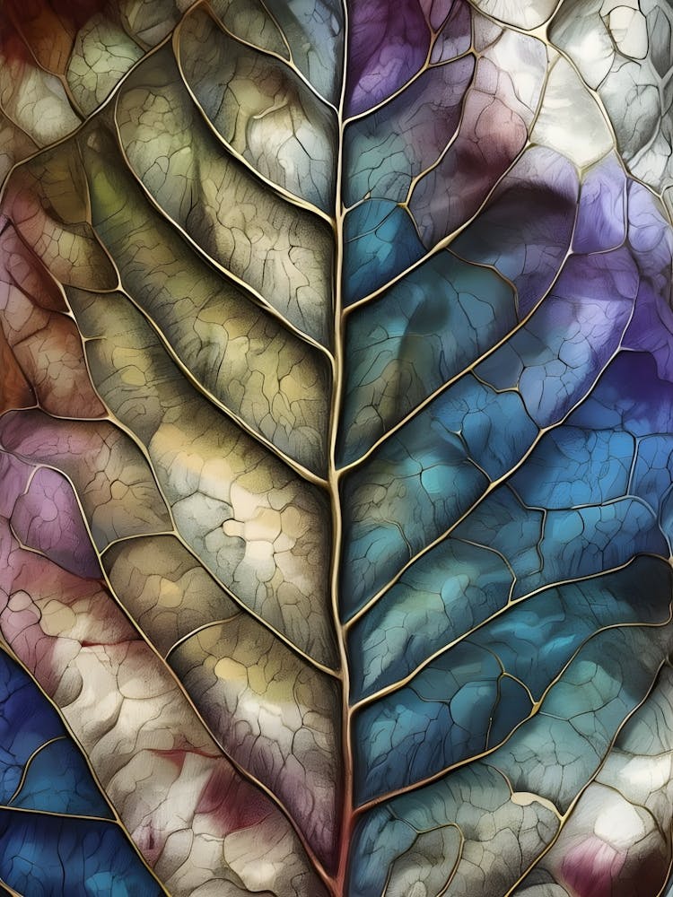Abstract Leaf Painting 1