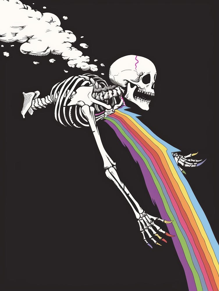 Rainbow Skeleton 4