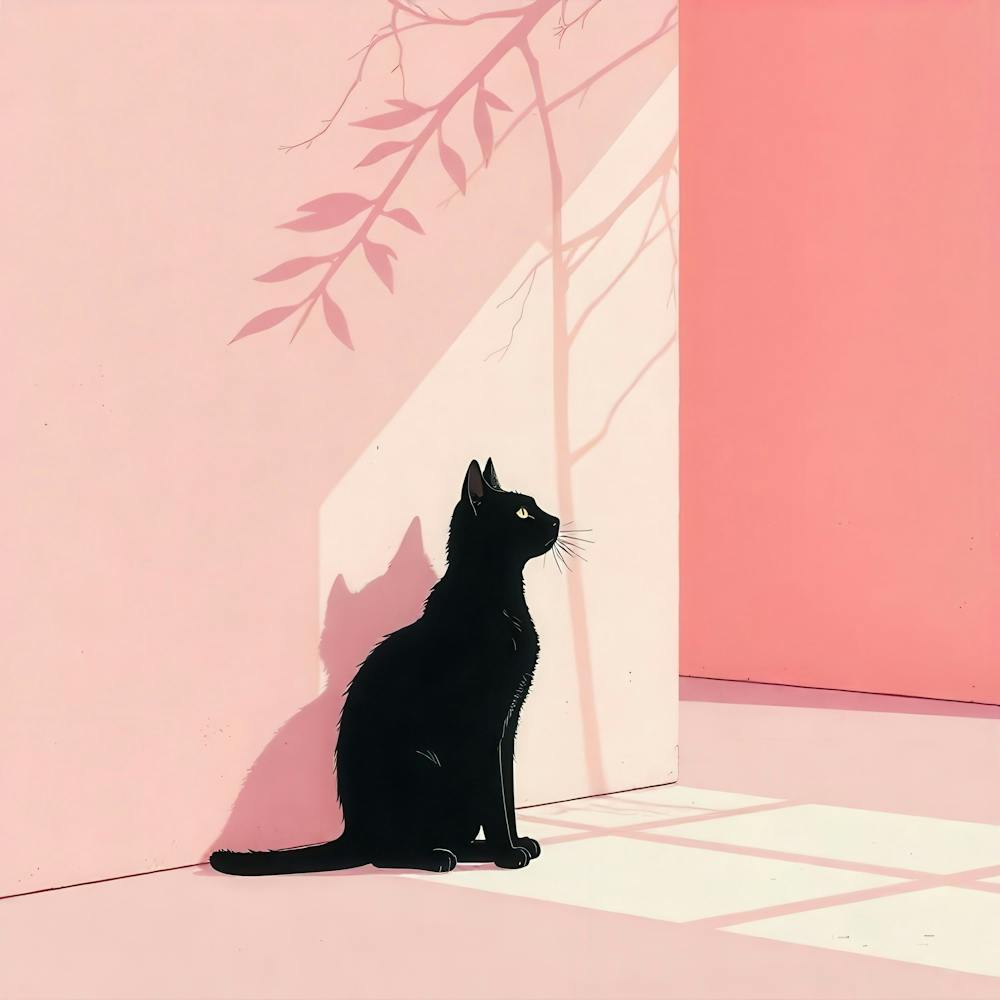 Cat Sitting In A Window