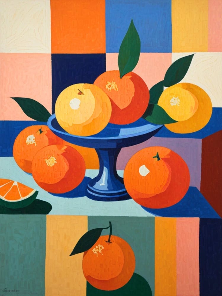 Oranges On A Table 1
