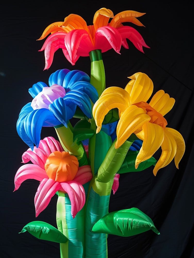 Bright Inflatable Flowers Bee Balm 2