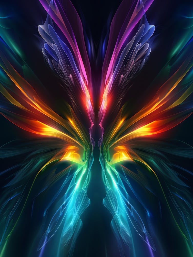 Abstract Butterfly Wings