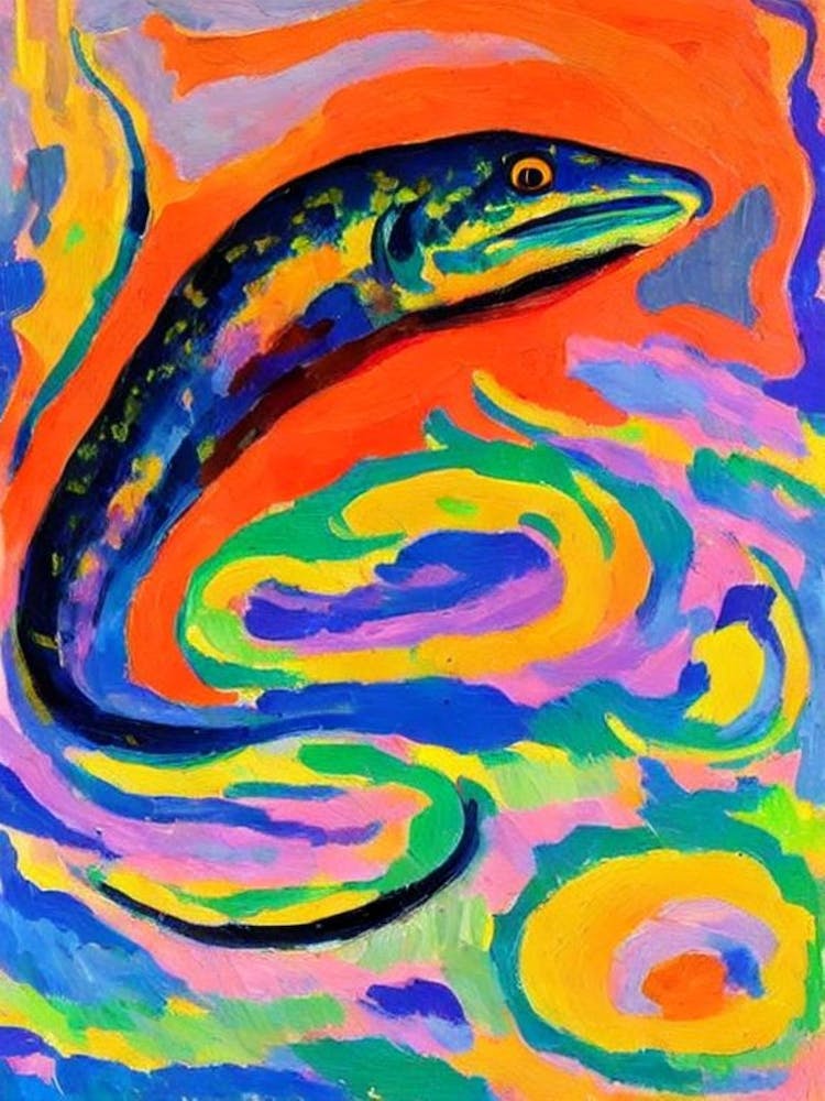 Moray Eel Matisse Inspired
