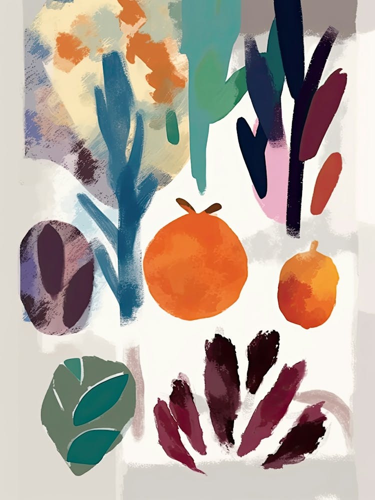 Colourful Chard Illustration 1