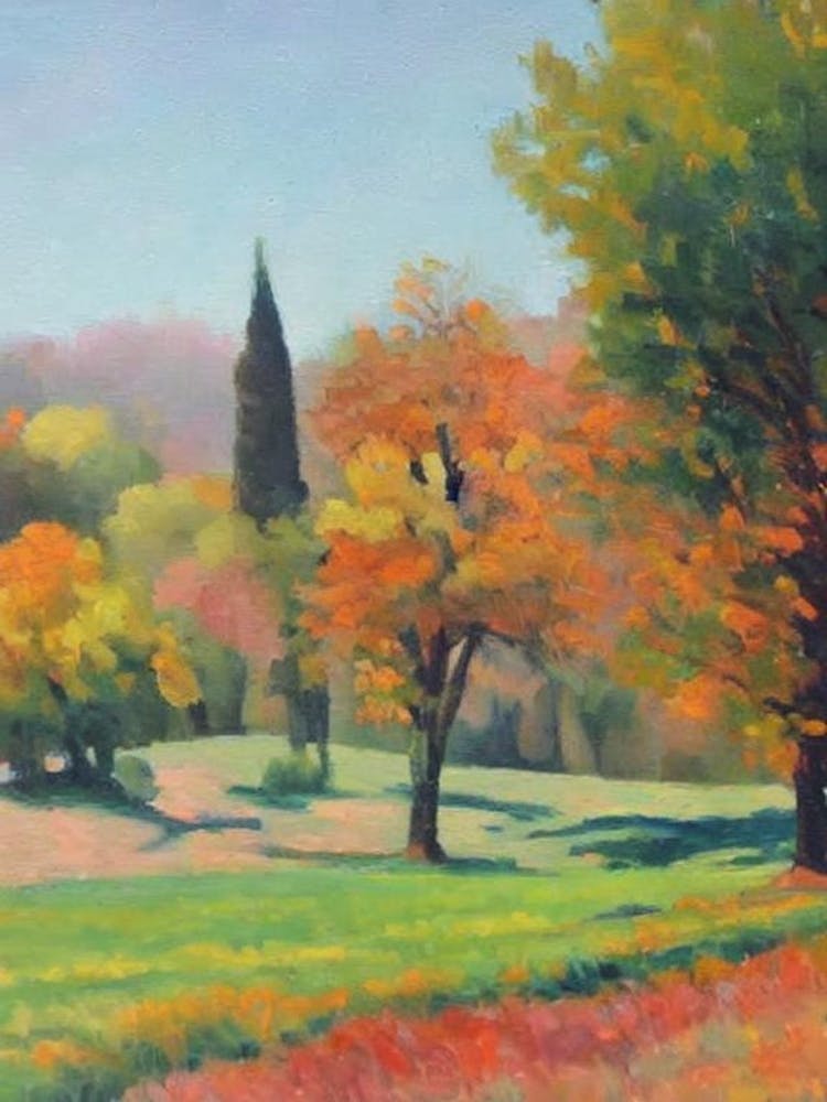 Kastanienbaum Aquarell