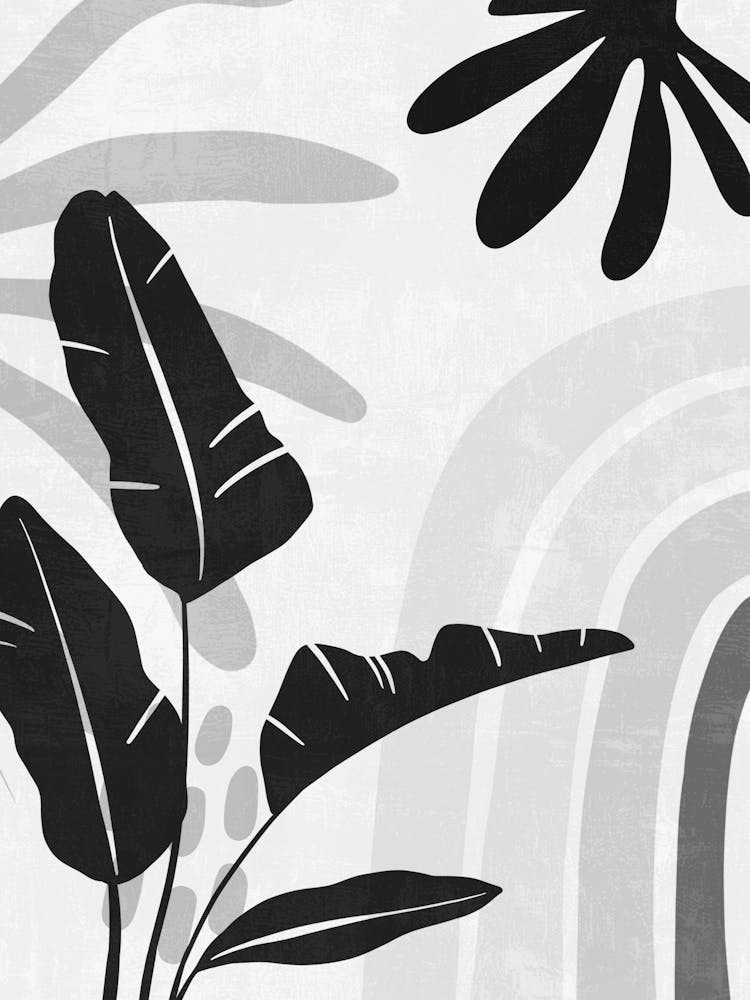 Black And White Abstract Painting 12