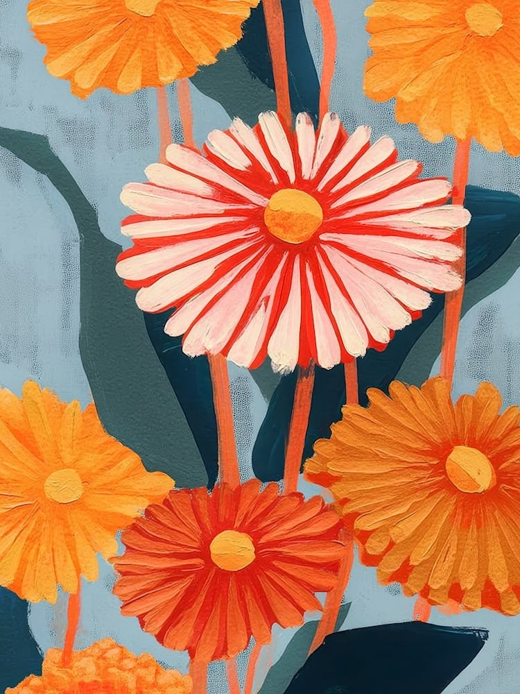 Dahlia Flower Painting