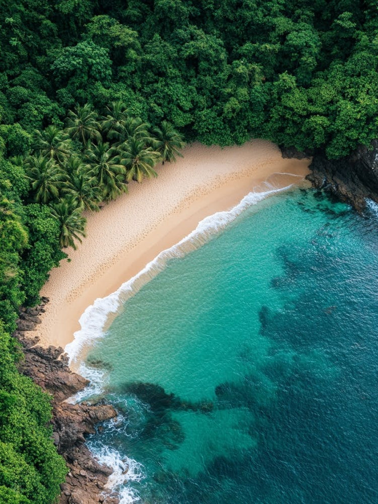 Aerial View Of A Tropical Beach 11